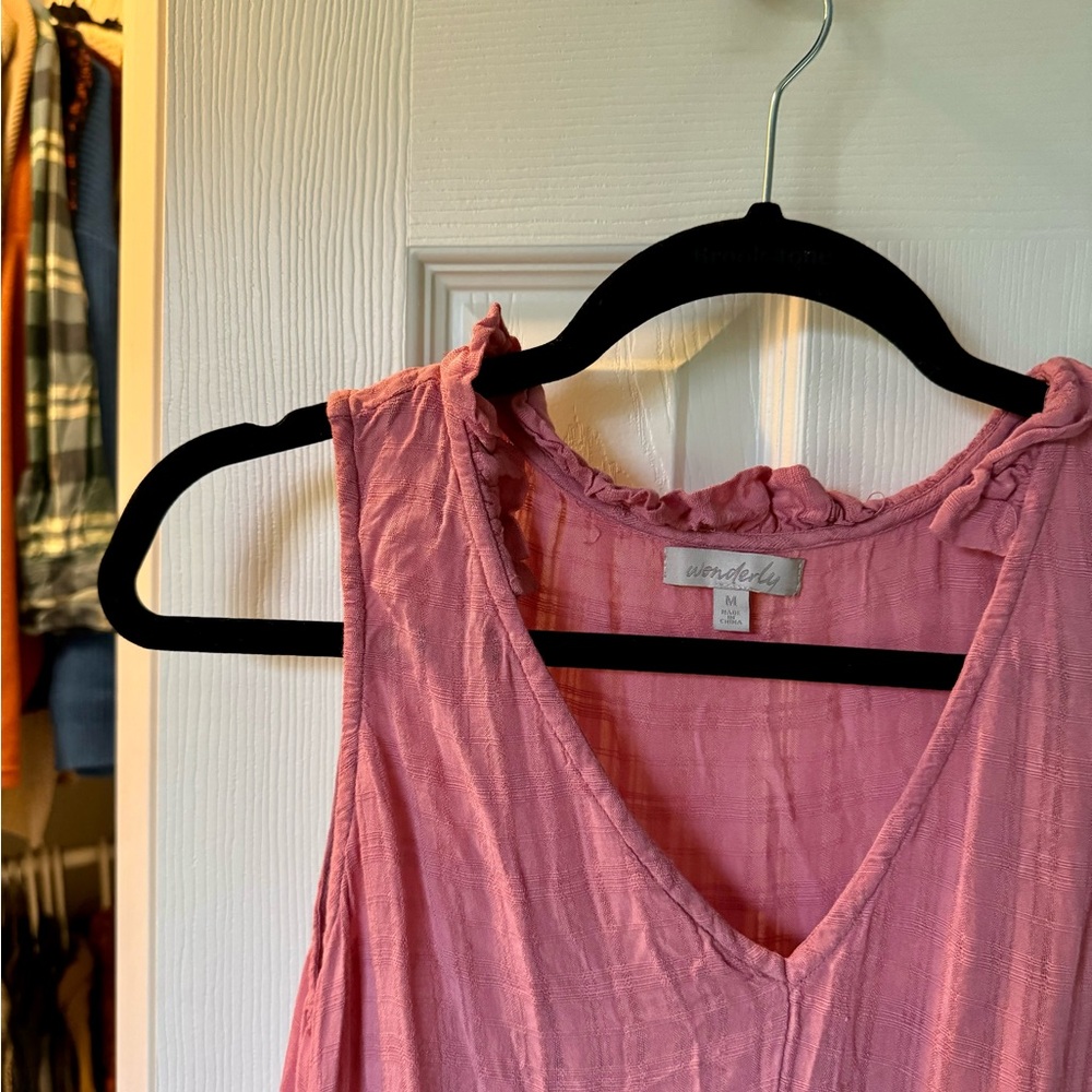 Wonderly Ruffled Pink Dress - Picture 3 of 6